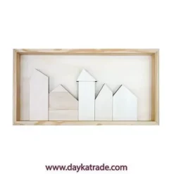Best Conjunto de Casitas y Lienzo Enmarcado Dayka Maderas
