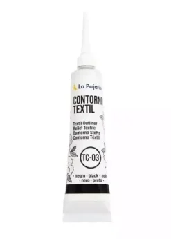 Clearance Contorno Textil Negro 20ml Pinturas Para Tela Y Seda