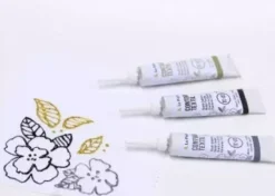 Outlet Contorno Textil Plata 20ml Pinturas Para Tela Y Seda
