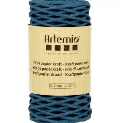 Hot Cordón de Papel Azul Oscuro 2mm Bisutería