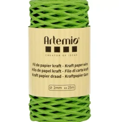 Online Cordón de Papel Verde 2mm Bisutería