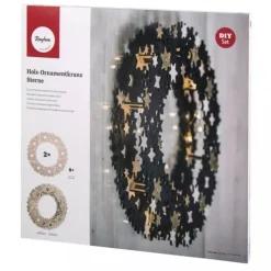 Online Corona de Madera Estrellas Maderas|Navidad