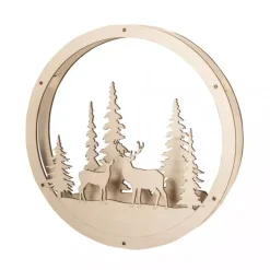 New Corona de Madera Winterland Maderas|Navidad
