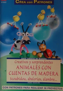New Creativos y sorprendentes animales con cuentas de madera Scoubidou, abalorios, alambre Infantil|Abalorios