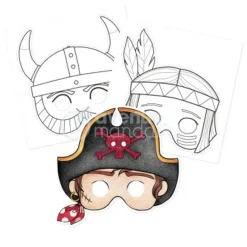 Online Cuaderno de colorear Graffy Pop Máscaras Chico Niños Niños Y Regalos|Colorear