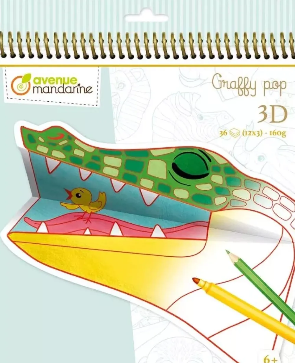 Best Cuaderno de Colorear Graffy Pop Mandala 3D Sabana Niños Niños Y Regalos