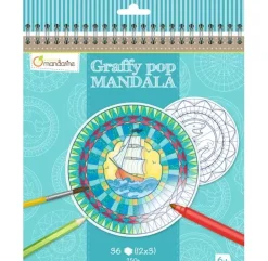 Cuaderno de Colorear Graffy Pop Mandala Marino Niños Niños Y Regalos