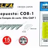 Discount Cuchillas COB-1 para cutter compás y circular. pack 15 uds Herramientas De Corte|Pastas Moldeables