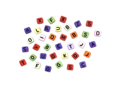Online Cuentas de Colores Abecedario 8mm Bisutería