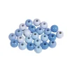 Online Cuentas de madera Azul Claro 6mm Bisutería
