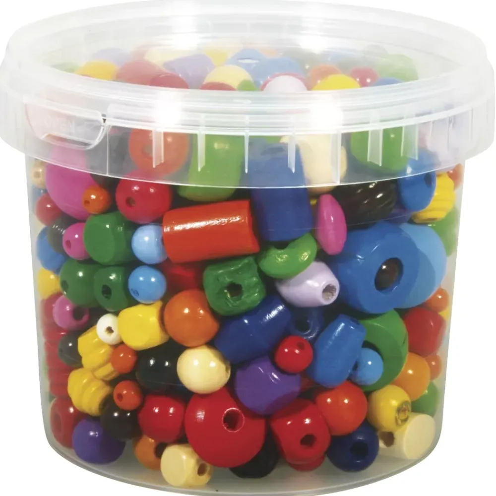 Sale Cuentas de Madera Colores 380g Bisutería