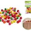 Cuentas de Madera de Colores Abecedario 10mm Bisutería