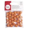 Clearance Cuentas de madera Naranja 12mm Bisutería