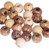 Online Cuentas de madera Natural 6mm Bisutería