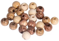 Online Cuentas de madera Natural 6mm Bisutería