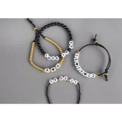 Outlet Cuentas de Plástico Blanco Abecedario 6mm Bisutería