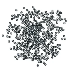 Online Cuentas de Plástico Negro Abecedario 6mm Bisutería