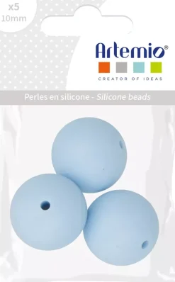Cuentas de silicona Azul My little Baby 15mm Bisutería