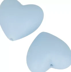 Sale Cuentas de silicona Corazón Azul My little Baby Bisutería