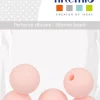 Discount Cuentas de silicona Rosa pulverizado My little Baby 10mm Bisutería