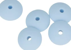 Clearance Cuentas de silicona Óvalo Azul My little Baby Bisutería