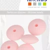 Discount Cuentas de silicona Óvalo Rosa Pulverizado My little Baby Bisutería