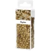 Clearance Cuentas de Vidrio Oro 80g Bisutería