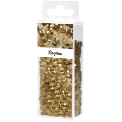 Clearance Cuentas de Vidrio Oro 80g Bisutería