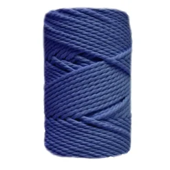 Clearance Cuerda de Macramé 3 cabos Azul Noche 3mm Macramé
