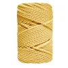 Sale Cuerda de Macramé 3 cabos Amarillo Pálido 3mm Macramé