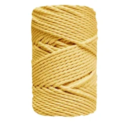 Sale Cuerda de Macramé 3 cabos Amarillo Pálido 3mm Macramé