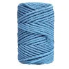 Cuerda de Macramé 3 cabos Azul Horizonte 5mm Macramé