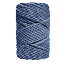 Outlet Cuerda de Macramé 3 Cabos Azul Cobalto 3mm Macramé