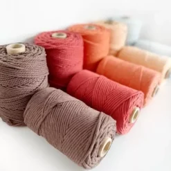 Clearance Cuerda de Macramé 3 Cabos Celeste 3mm Macramé