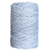 Clearance Cuerda de Macramé 3 cabos Crudo y Gris 3mm Macramé