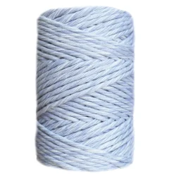 Clearance Cuerda de Macramé 3 cabos Crudo y Gris 3mm Macramé