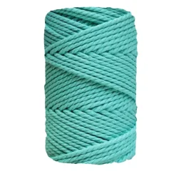New Cuerda de Macramé 3 cabos Esmeralda 3mm Macramé