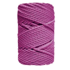 Discount Cuerda de Macramé 3 Cabos Fucsia 3mm Macramé