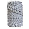 Discount Cuerda de Macramé 3 cabos Gris Claro 3mm Macramé