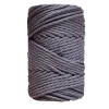 Clearance Cuerda de Macramé 3 Cabos Gris Plomo 3mm Macramé