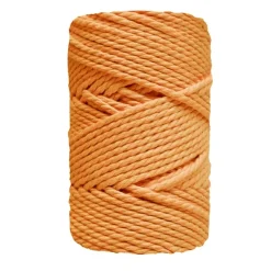 Clearance Cuerda de Macramé 3 Cabos Mostaza 3mm Macramé