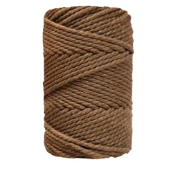 Best Cuerda de Macramé 3 cabos Marrón Chocolate 3mm Macramé