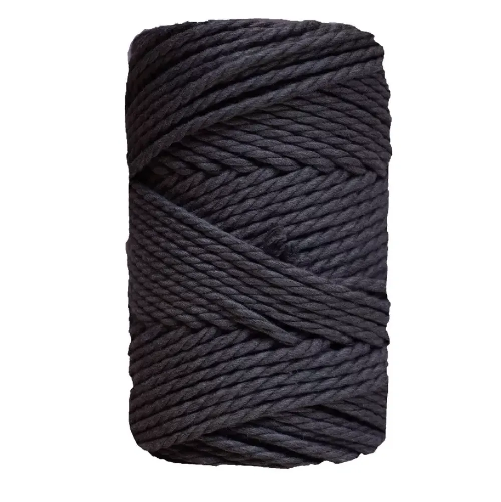 Outlet Cuerda de Macramé 3 Cabos Negro 3mm Macramé