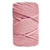 Sale Cuerda de Macramé 3 Cabos Rosa Caramelo 3mm Macramé