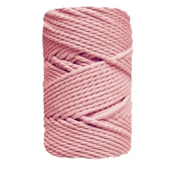 Sale Cuerda de Macramé 3 Cabos Rosa Caramelo 3mm Macramé