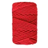 New Cuerda de Macramé 3 Cabos Rojo 5mm Macramé