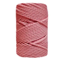 Best Cuerda de Macramé 3 cabos Rosa Crema 5mm Macramé