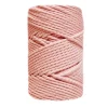 New Cuerda de Macramé 3 Cabos Rosa Maquillaje 2mm Macramé