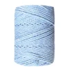 Best Cuerda de Macramé 3 Cabos SPRAY Crudo-Azul Día 3mm Macramé