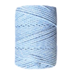 Best Cuerda de Macramé 3 Cabos SPRAY Crudo-Azul Día 3mm Macramé